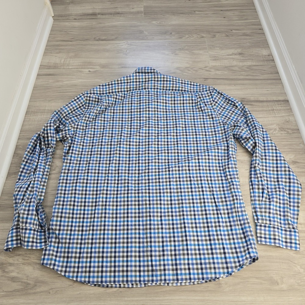Rodd & Gunn Shirt Sports Fit Check Long Sleeve Button Down Shirt Blue Mens 3XL - Picture 8 of 9